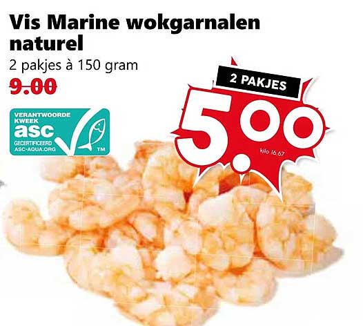 Vis Marine wokgarnalen natuur