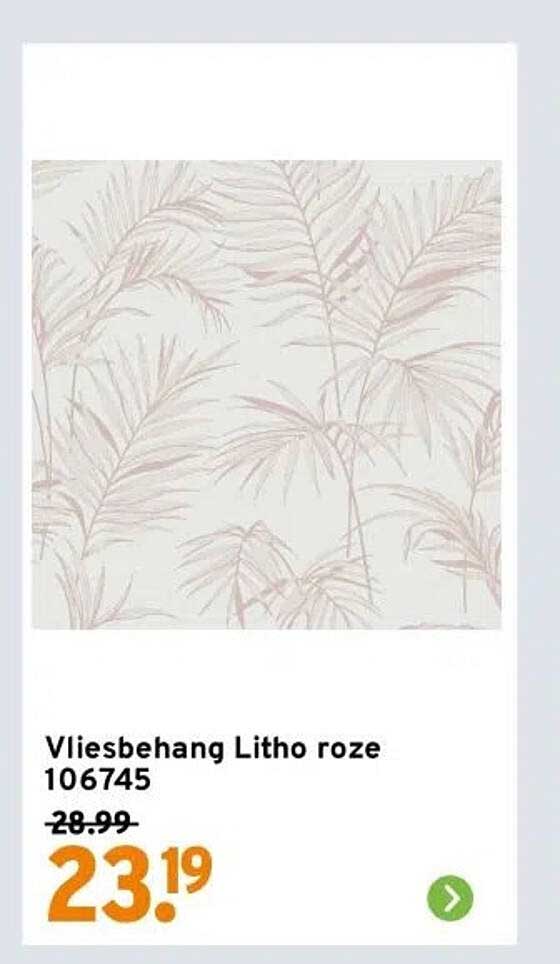 Vliesbehang Litho roze 106745