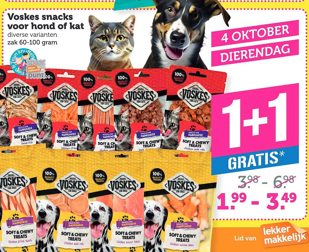 Voskes snacks voor hond of kat