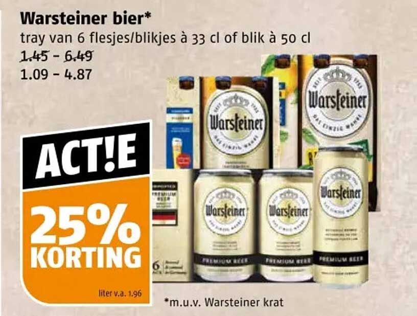 Warsteiner bier*