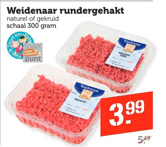 Weidenaar rundergehakt