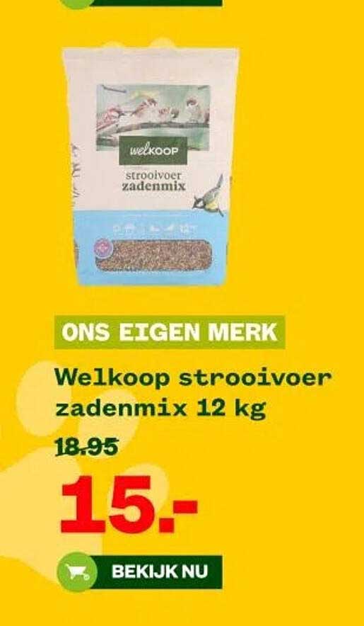 Welkoop strooivoer zadenmix 12 kg