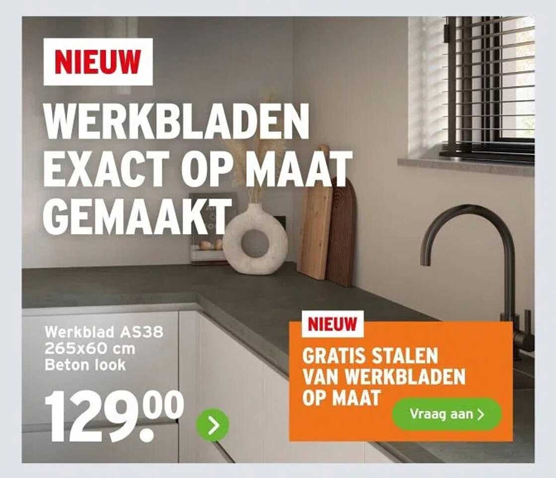 WERKBLADEN EXACT OP MAAT GEMAAKT