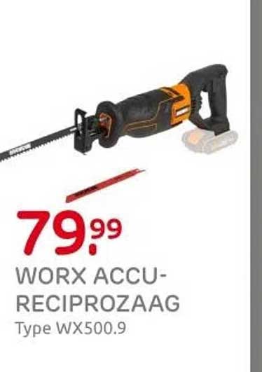 WORX ACCU-RECIPROZAAG Type WX500.9