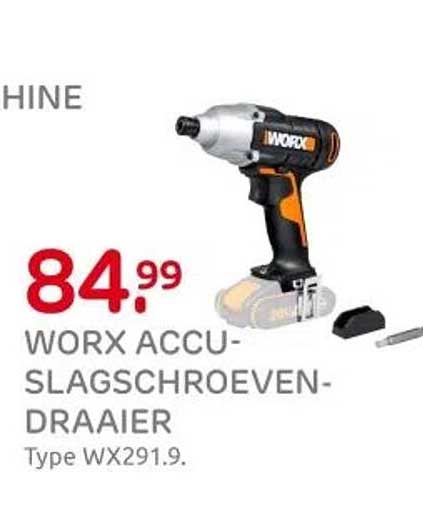 WORX ACCU-SLAGSCHROEVENDRAAIER Type WX291.9