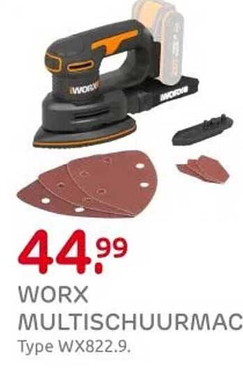 WORX MULTISCHUURMACHT TYPE WX822.9