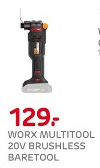 WORX MULTITOOL 20V BRUSHLESS BARETOOL