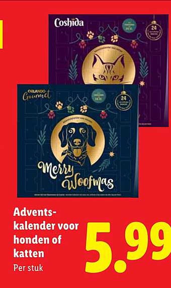Adventskalender voor honden of katten