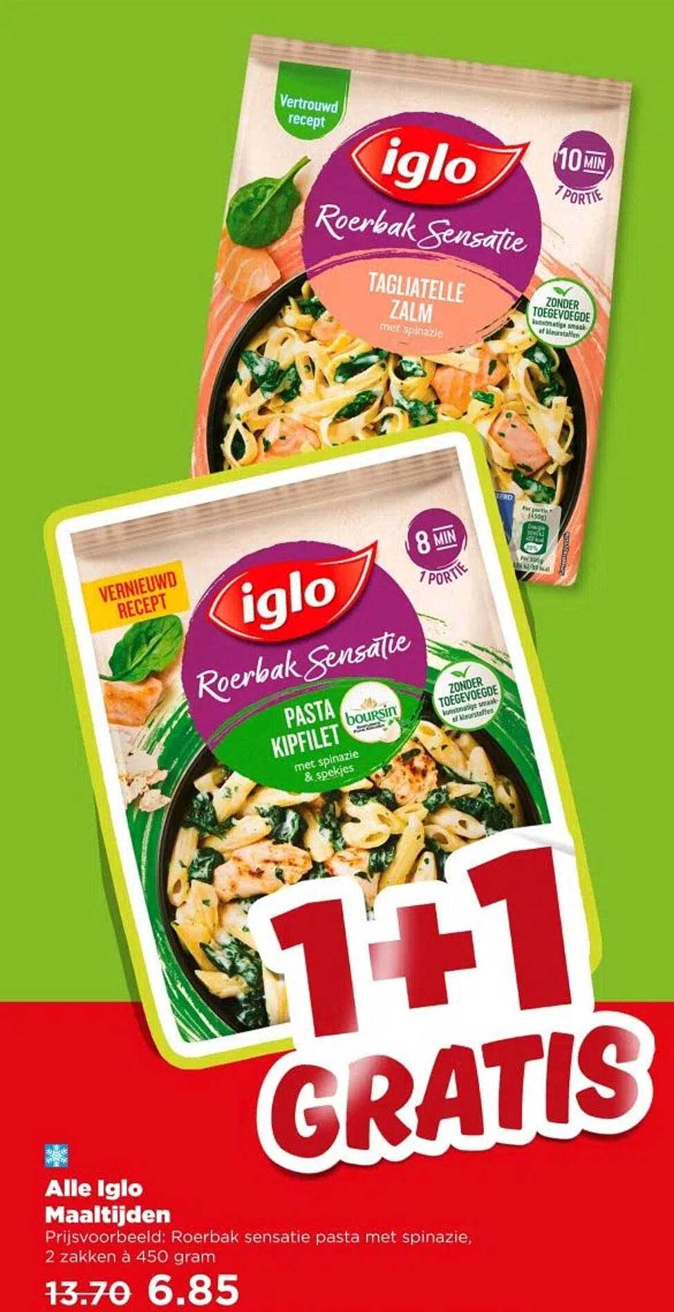 Alle Iglo Maaltijden 1 + 1 Gratis