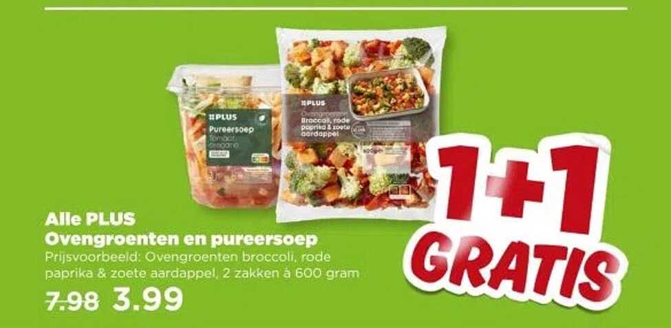 Alle PLUS Ovengroenten en pureesoep