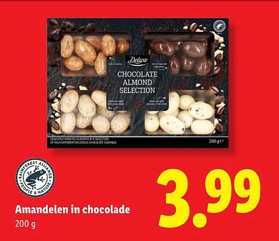 Amandelen in chocolade