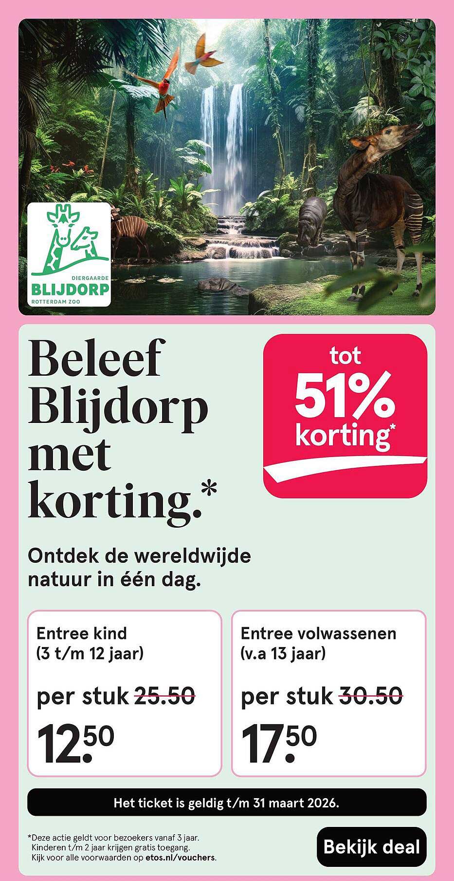 Beleef Blijdorp met korting.