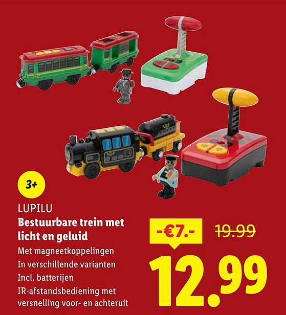 Bestuurbare trein met licht en geluid