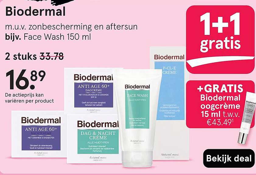 Biodermal 1+1 gratis