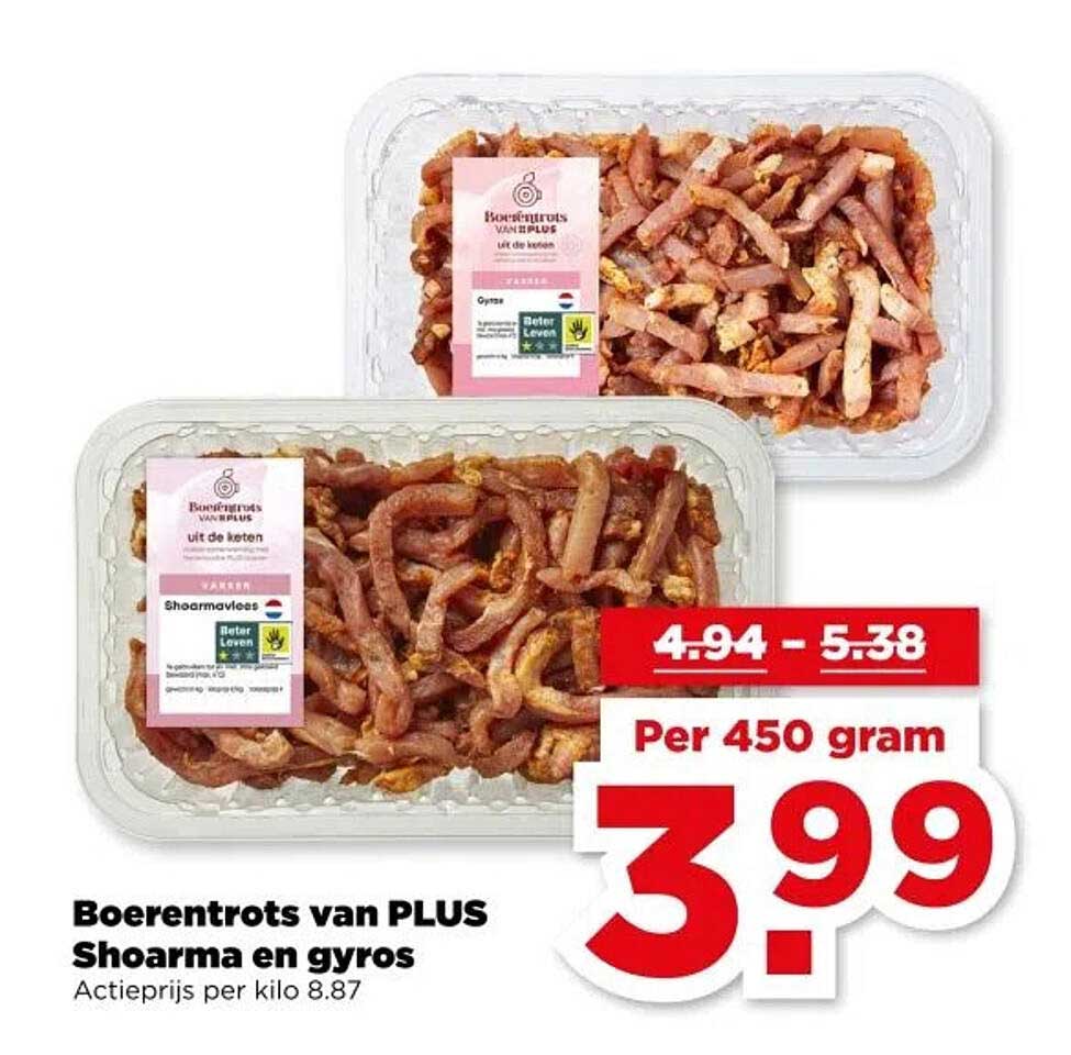 Boerentrots van PLUS Shoarma en gyros