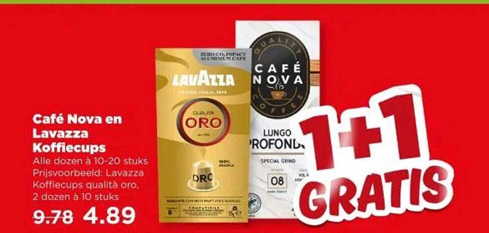 Café Nova en Lavazza Koffiecups