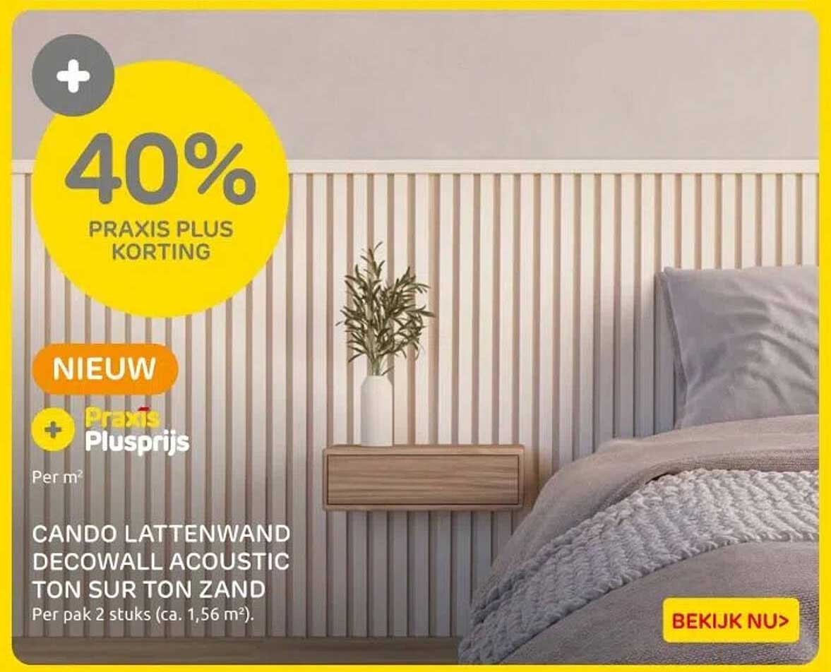 CANDO LATTENWAND DECOWALL ACOUSTIC TON SUR TON ZAND