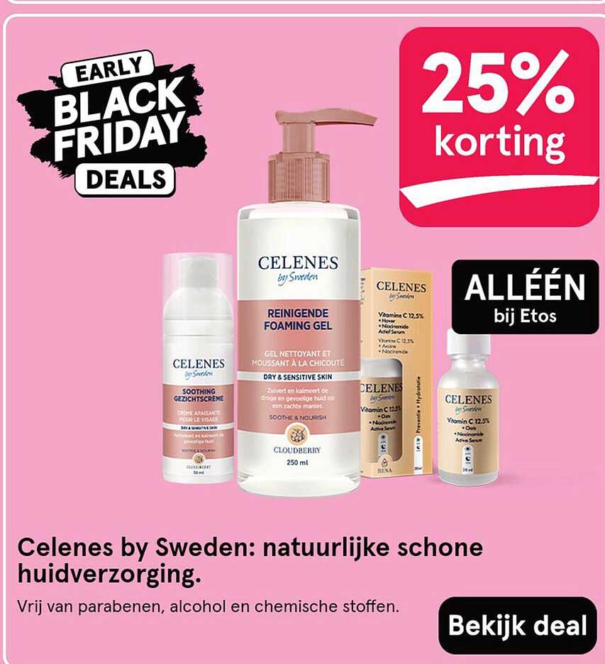 Celenes by Sweden: natuurlijke schone huidverzorging.