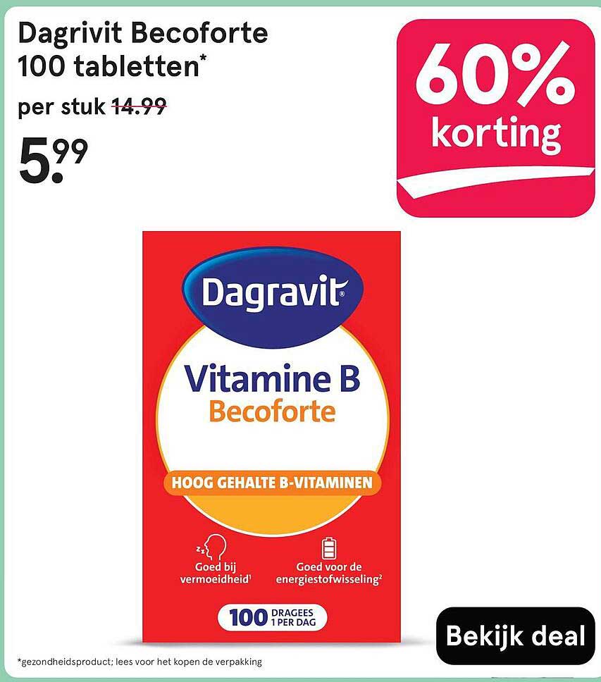 Dagravit Becoforte 100 tabletten