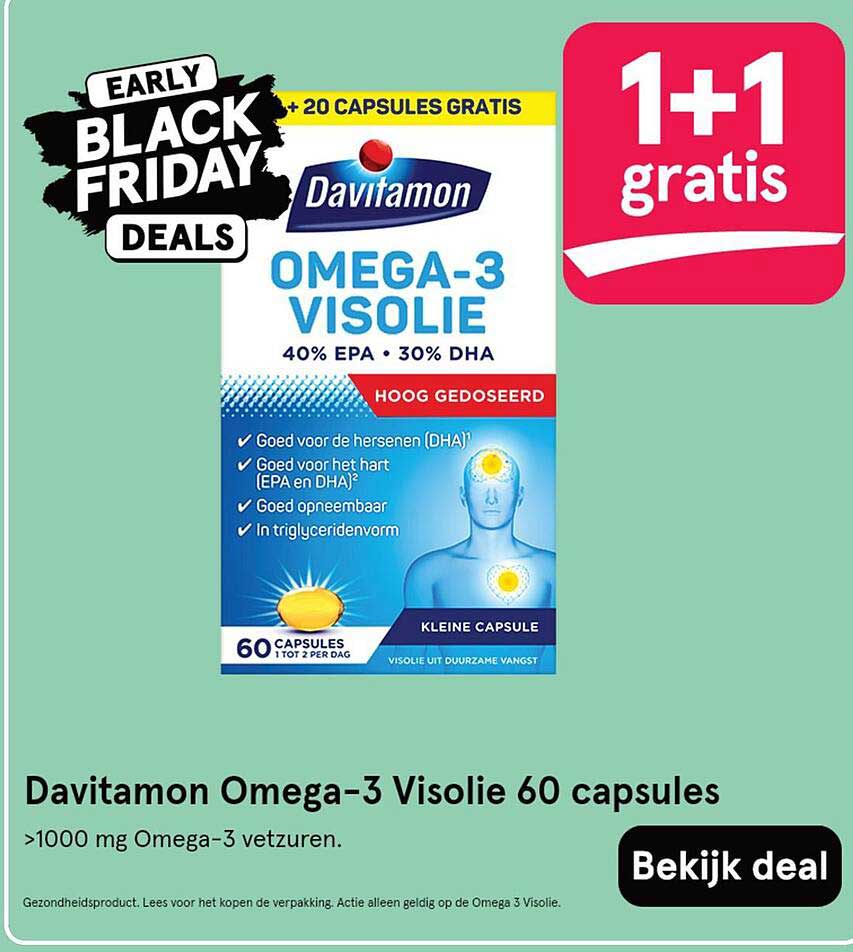Davitamon Omega-3 Visolie 60 capsules