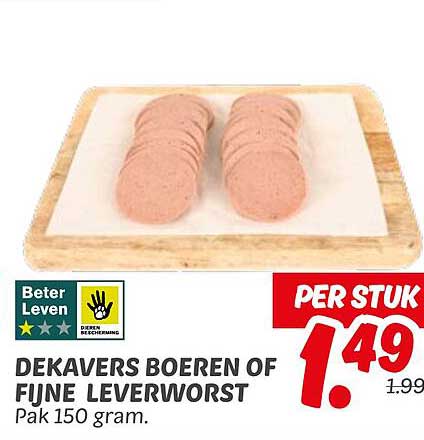 DEKAVERS BOEREN OF FIJNE LEVERWORST