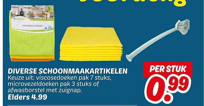 DIVERSE SCHOONMAAKARTIKELEN