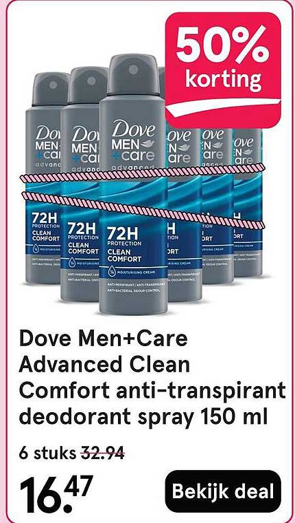 Dove Men+Care Advanced Clean Comfort anti-transpirant deodorant spray 150 ml