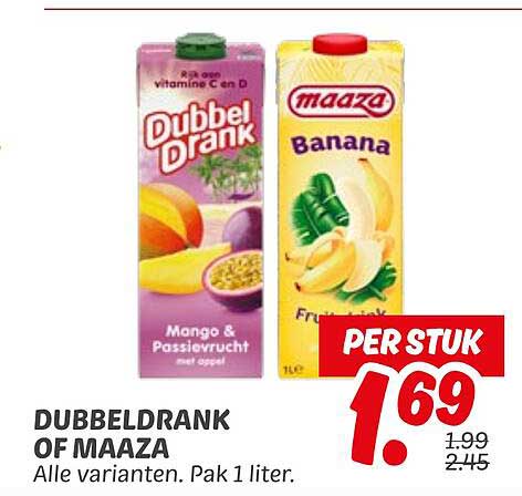 DUBBELDRANK OF MAAZA