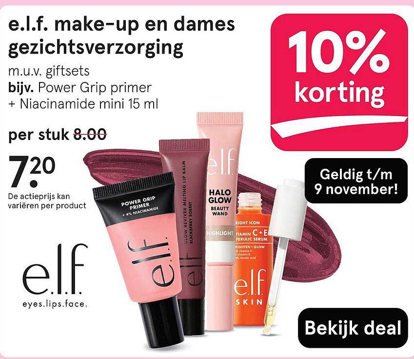 e.l.f. make-up en dames gezichtsverzorging