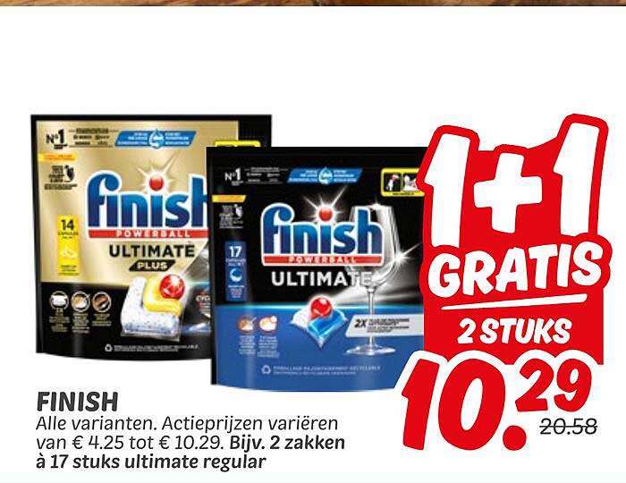 FINISH - 1 + 1 GRATIS