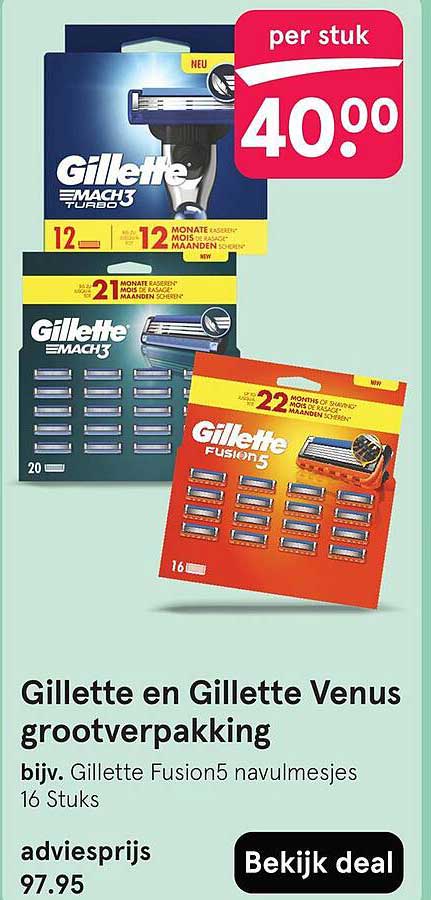 Gillette en Gillette Venus grootverpakking