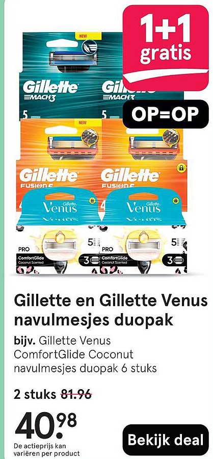 Gillette en Gillette Venus navullesjes duopak