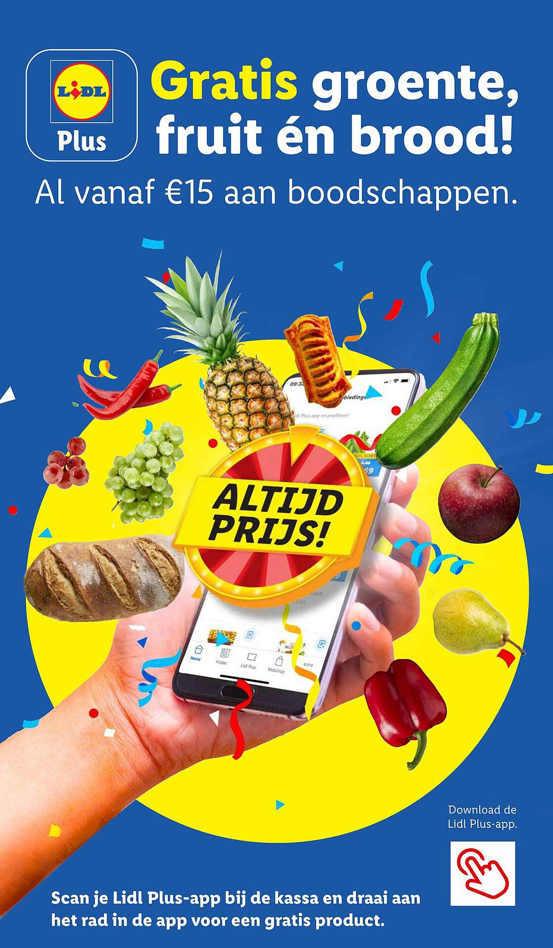 Gratis groente, fruit én brood!