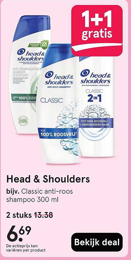 Head & Shoulders bijv. Classic anti-roos shampoo 300 ml
