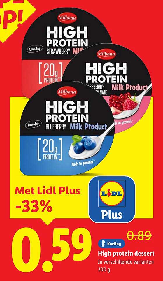 High protein dessert