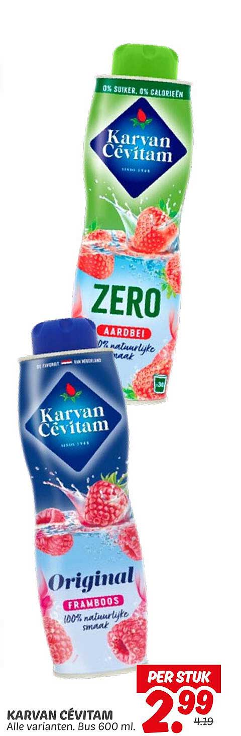 KARVAN CÉVITAM - Alle varianten. Bus 600 ml.