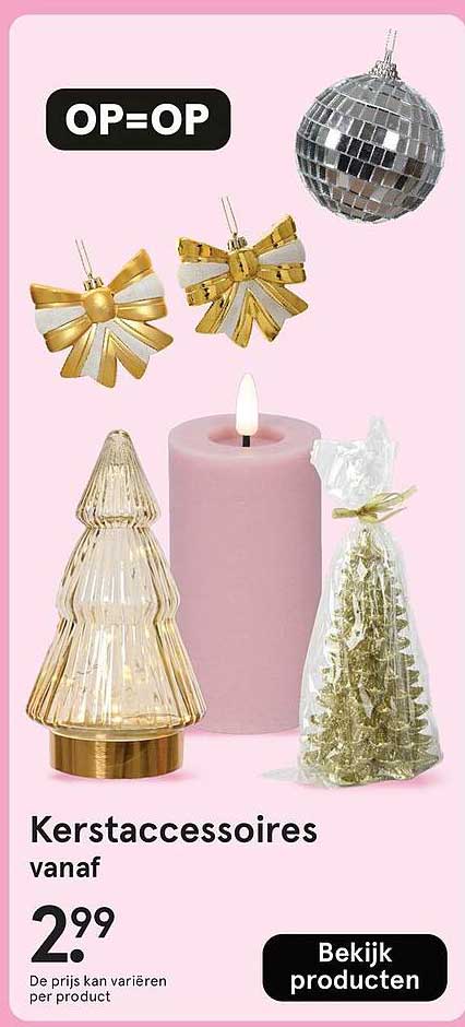 Kerstaccessoires vanaf
