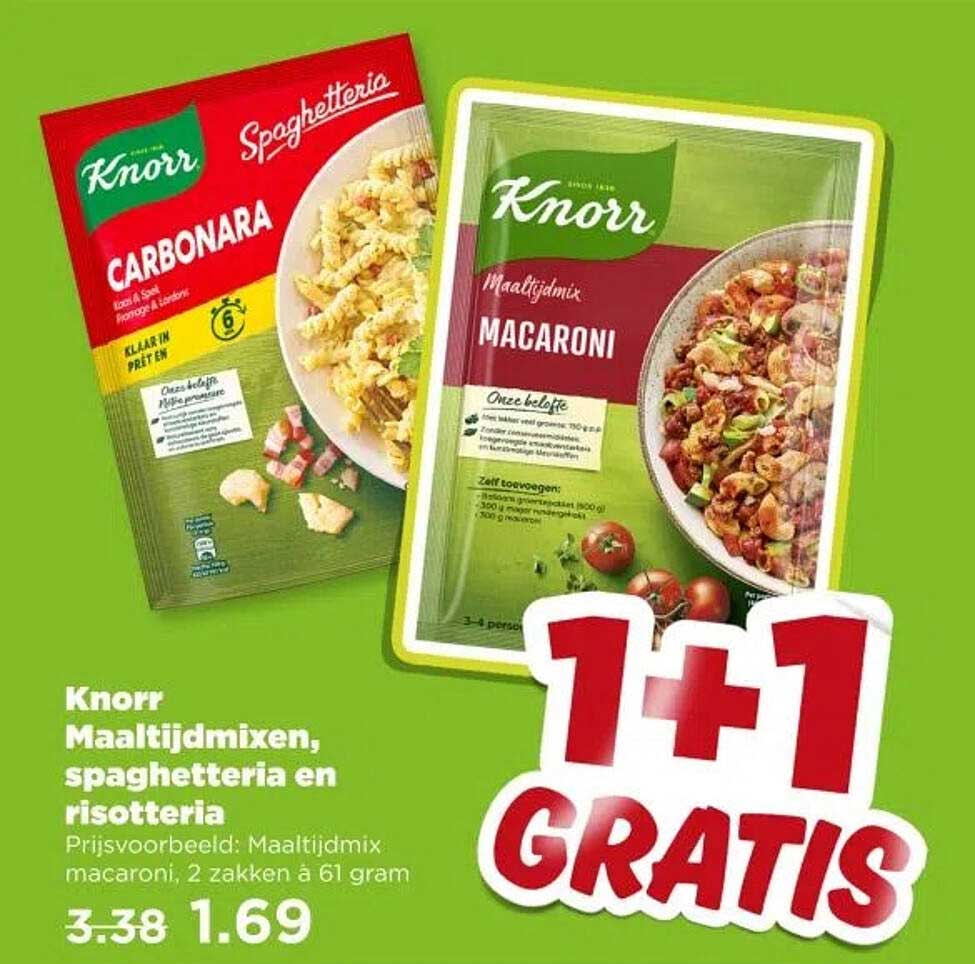 Knorr Maaltijdmixen, spaghetteria en risotteria