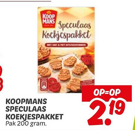 KOOPMANS SPECULAAS KOEKJESPAKKET