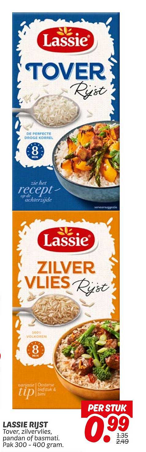 LASSIE RIJST TOVER EN ZILVER VLIES