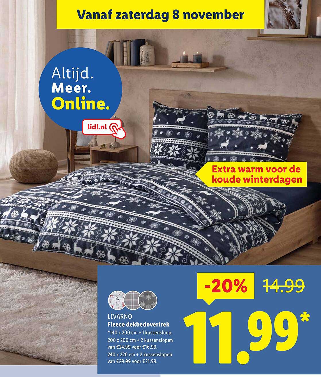 LIVARNO Fleece dekbedovertrek