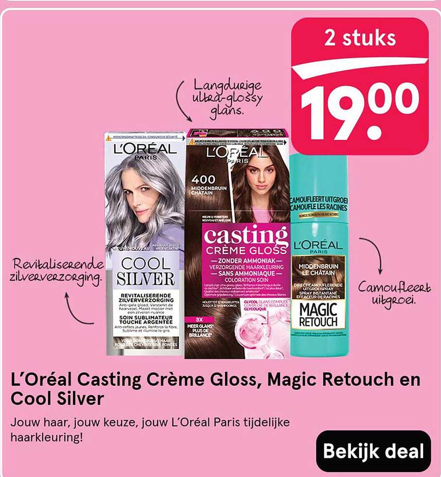 L’Oréal Casting Crème Gloss, Magic Retouch en Cool Silver