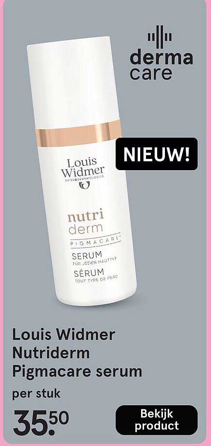 Louis Widmer Nutriderm Pigmcare serum