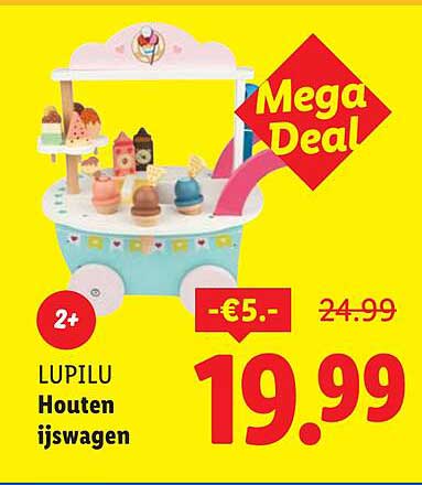 LUPILU Houten ijswagen