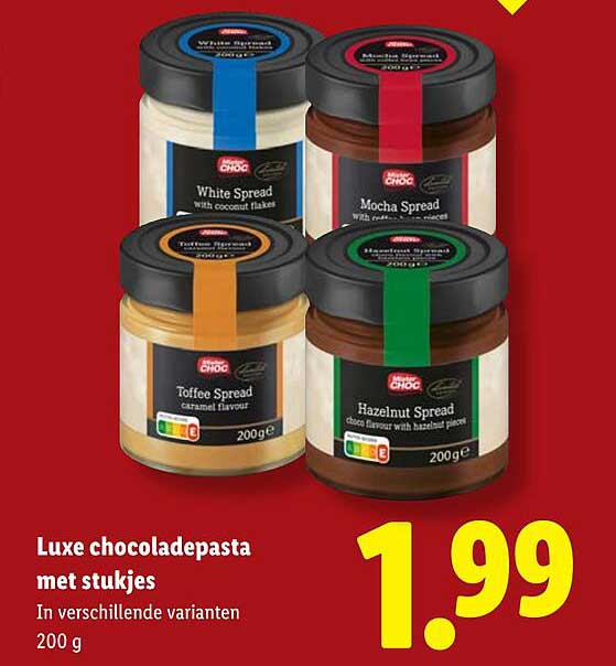 Luxe chocoladepasta met stukjes