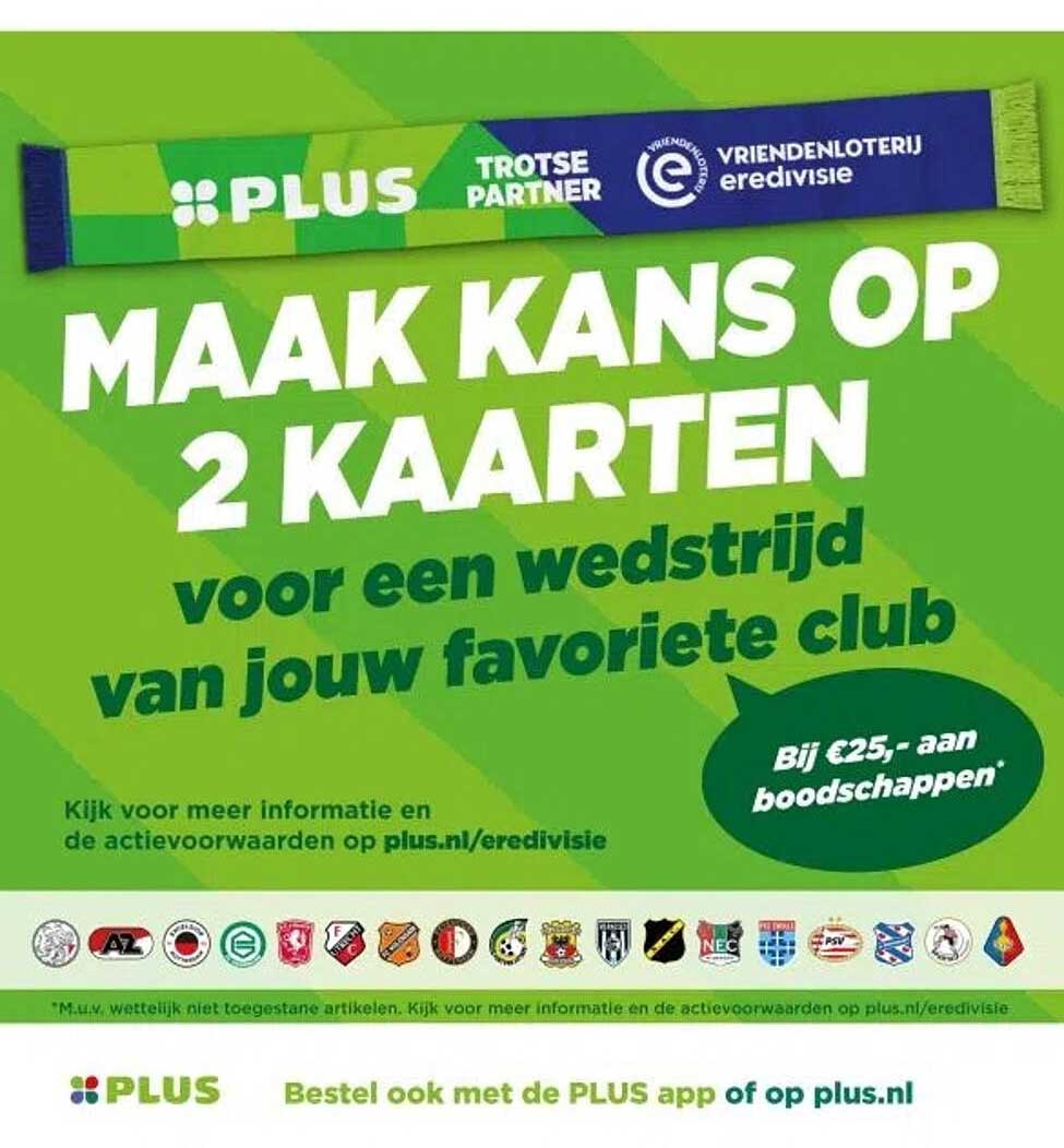 MAAK KANS OP 2 KAARTEN voor een wedstrijd van jouw favoriete club