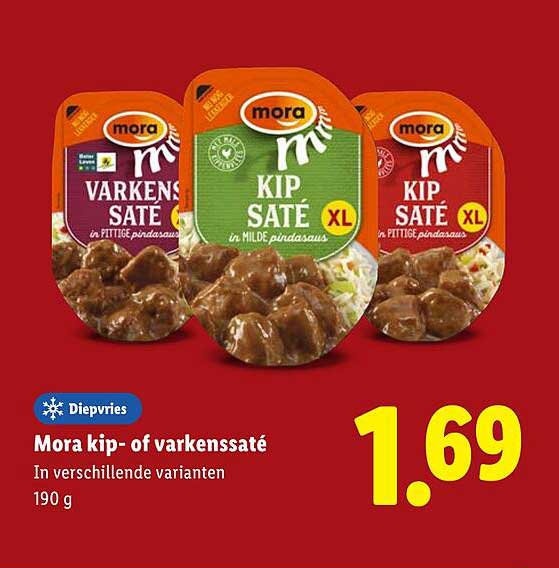Mora kip- of varkenssaté