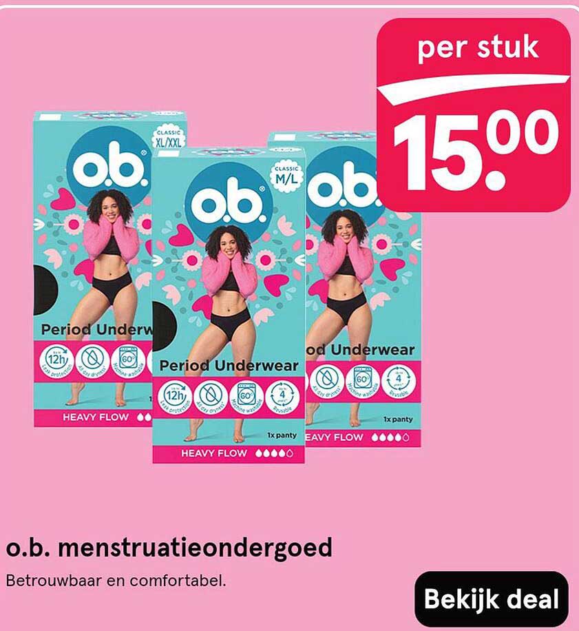 o.b. menstruatieondergoed