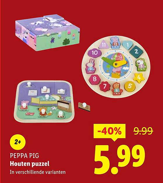 PEPPA PIG Houten puzzel