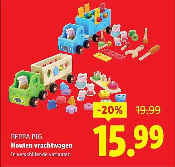 PEPPA PIG Houten vrachtwagen